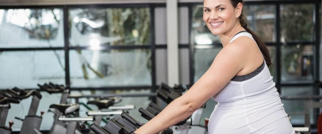 Indoor cycling while pregnant hot sale